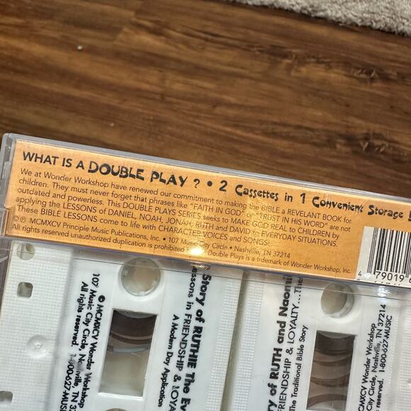 Vintage The Story of Ruth and Naomi Bible Story 2 Audio Cassette Tapes Set 1995 - Picture 5 of 6
